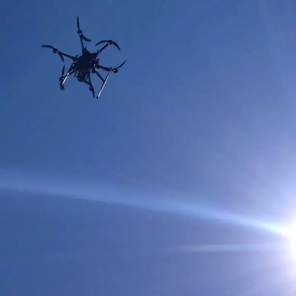 Drone sunset