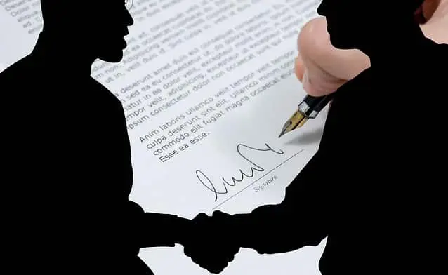 silhouette handshake
