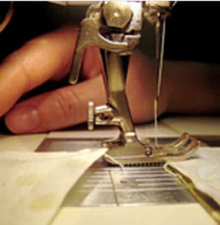 Sewing machine close up