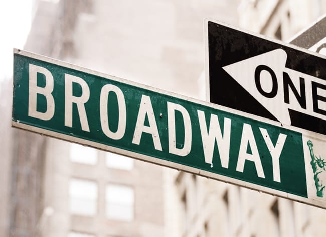 New York City Broadway Sign