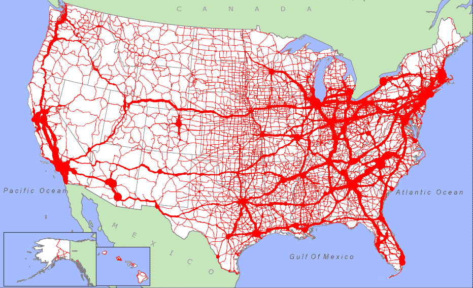 Road Haulage Volume USA