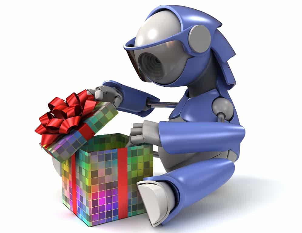fulfillment robot gift box