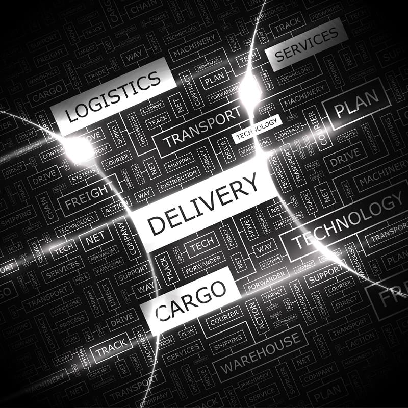 logistics word cloud