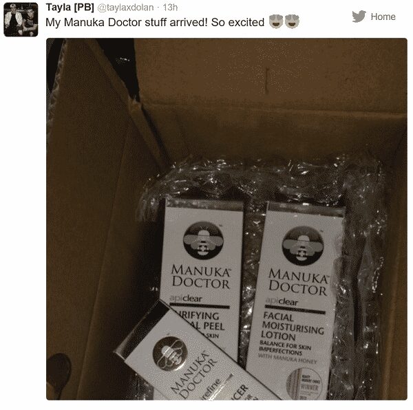 Manuka Doctor package delivery