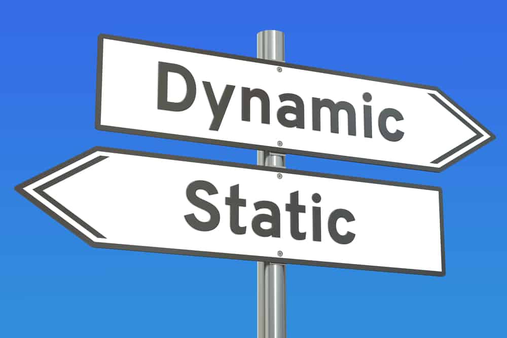 static and dynamic delivery signs