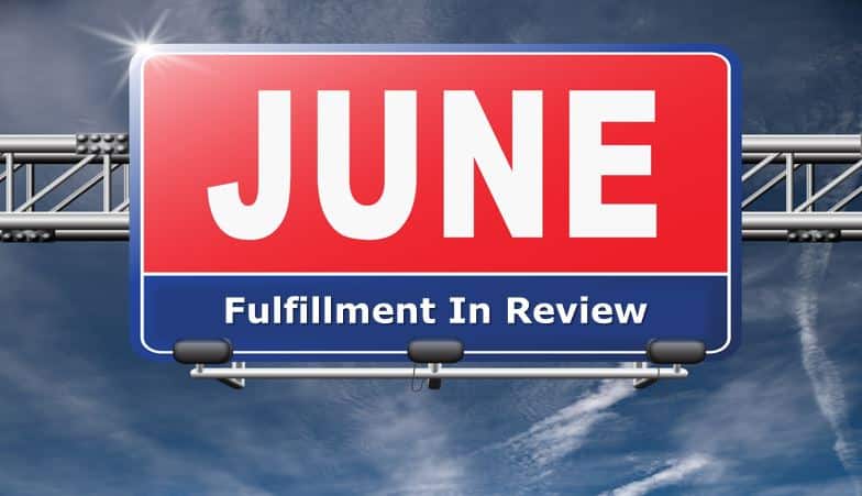 June Fulfillment Review sign