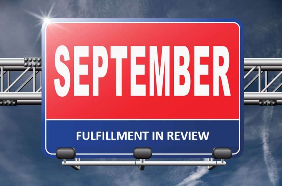 September Fulfillment Review Sign