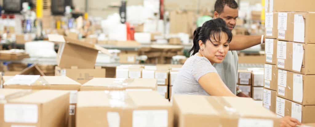 Capacity team packing boxes