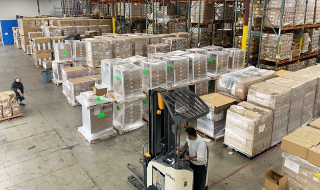 California Order Fulfillment Center - Inside west coast warehouse shot 2