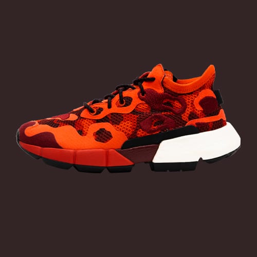 Sneakers black background